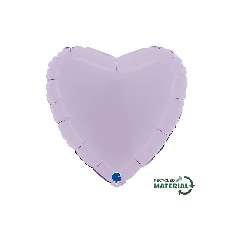 PALLONE MYLAR 18 46cm CUORE MAT LILLA