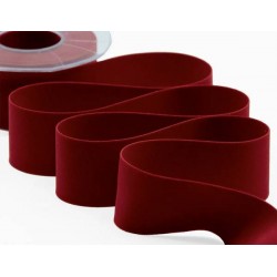 NASTRO VELLUTO DOPPIO mm40x7mt COL.38 BORDEAUX SCURO
