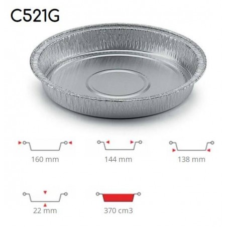 TEGLIA TONDA C521G 100pz CONTITAL
