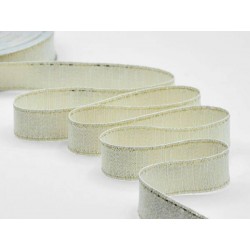 NASTRO RUSTICO LAME' C/IMPUNTURA mm22x20mt ORO