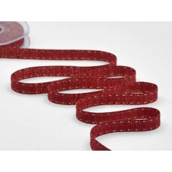 NASTRO RUSTICO LAME' C/IMPUNTURA mm12x20mt ROSSO