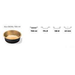 TEGLIA TONDA ALU BOWL 700ml ECLIPSE 50pz AS120718
