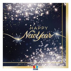 TOVAGLIOLI 33x33cm HAPPY NEW YEAR GLAMOUR 16pz