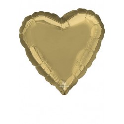 PALLONE MYLAR CUORE 17 42cm WHITE GOLD