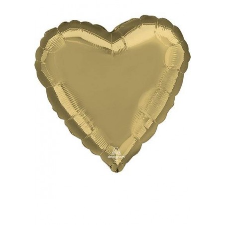 PALLONE MYLAR CUORE 17 42cm WHITE GOLD