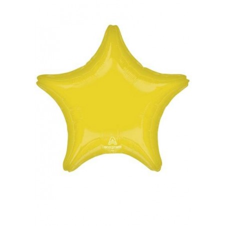 PALLONE MYLAR STELLA 17 42cm GIALLO
