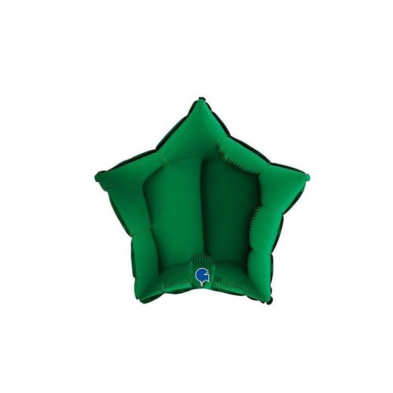 PALLONE MYLAR STELLA 18 45cm VERDE