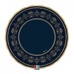PIATTI PIANI ø25 ROYAL BLUE GOLD 6pz