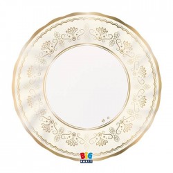 PIATTI PIANI ø25 ROYAL IVORY GOLD 6pz
