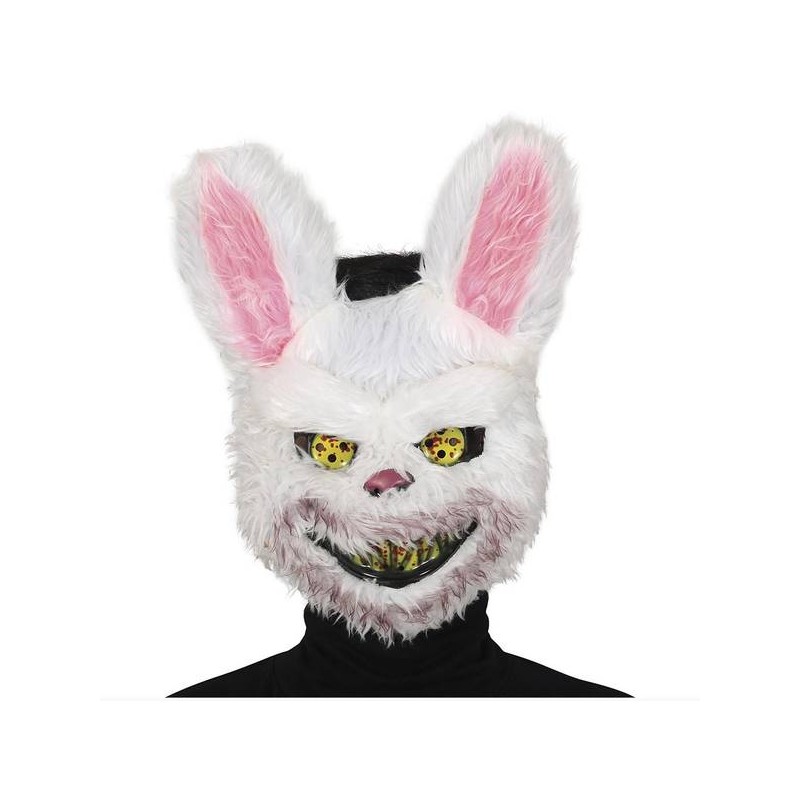 MASCHERA CONIGLIO HORROR C/PELO
