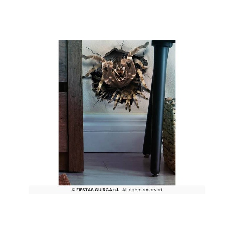 ADESIVO MURALE DECO 16x16cm FORO RAGNO