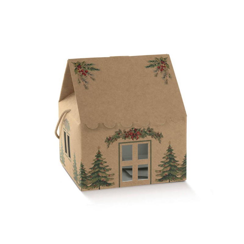 CASETTA AVANA C/CORDINI 24,5x24,5x15cm PINI VERDI