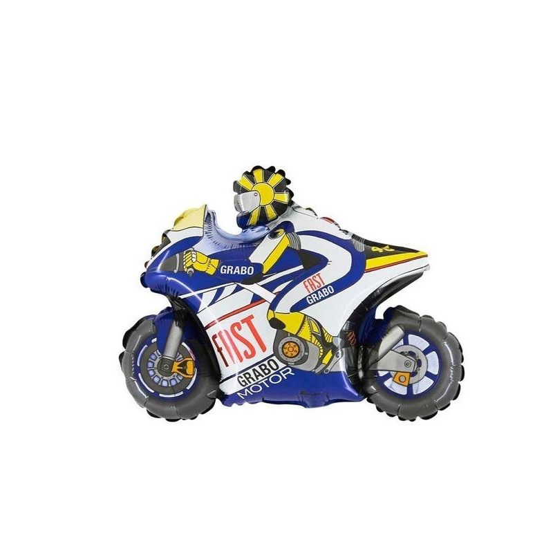 PALLONE MYLAR MOTO GP BLUE  95x66cm