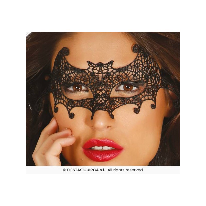 MASCHERA DONNA PIPISTRELLO IN PIZZO