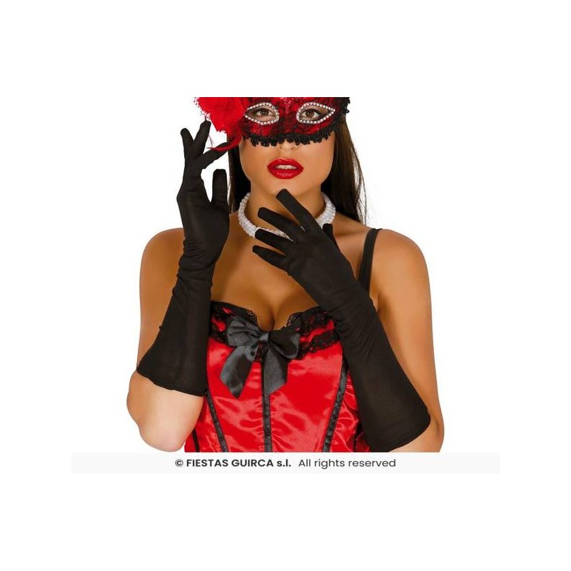 GUANTI LUNGHI NERI 42cm