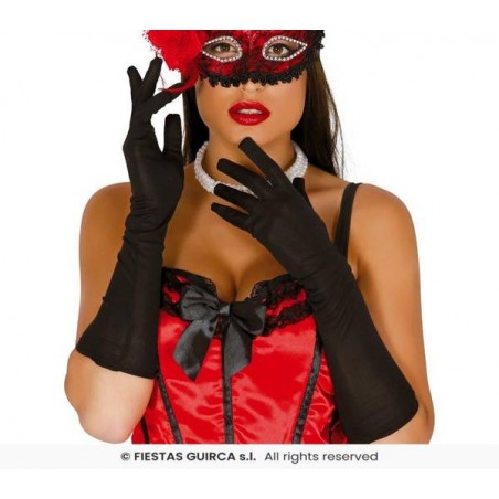 GUANTI LUNGHI NERI 42cm