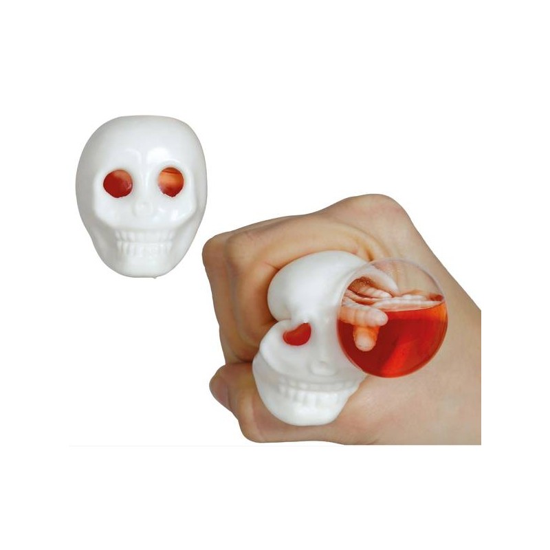 TESCHIO DI GOMMA CON VERMI 1pz