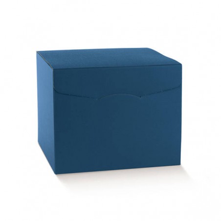 SCATOLA SEGRETO 30x30x24cm FIBRA BLU