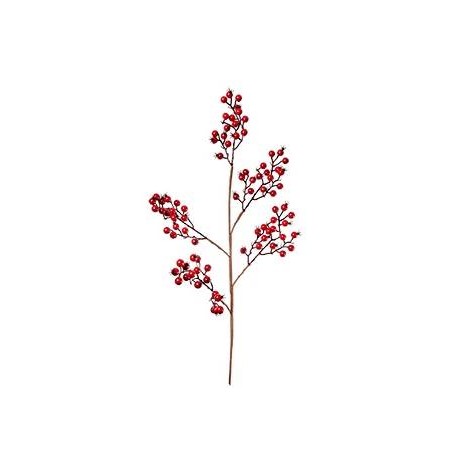 RAMO MULTIPLO BACCHE ROSSE 102cm