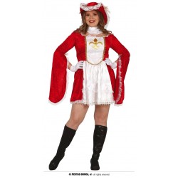 COSTUME MOSCHETTIERE DONNA CON CAPPELLO GIROCOLLO TG.XL