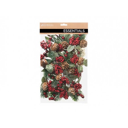 PICKS C/PIGNE E BACCHE ROSSE 17cm IN BUSTA 12pz