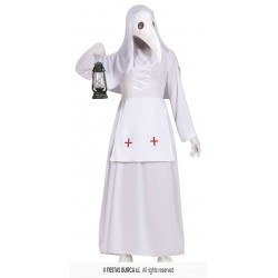 COSTUME ADULTO PESTE BIANCA TG. L 42-44