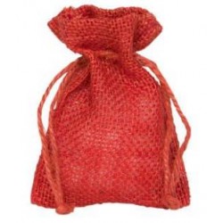 SACCHETTO JUTA POCH 9x12cm RED 10pz