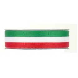 NASTRO TESSUTO TRICOLORE ITALIA mm25x20MT