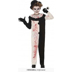 COSTUME BAMBINO TERRORIFIC CLOW 7-9 anni