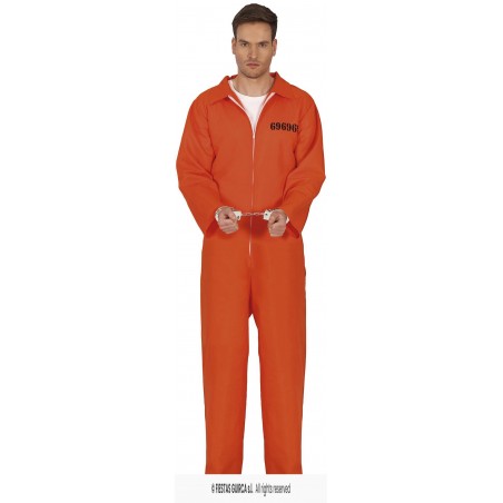 COSTUME UOMO CARCERATO TAGLIA TG.L 52-54