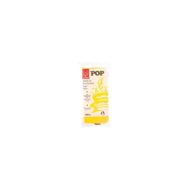 PASTA DI ZUCCHERO POP 1kg GIALLO SOLE
