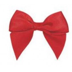 FIOCCO RASO SATIN BOW 4,5cm RED 24pz