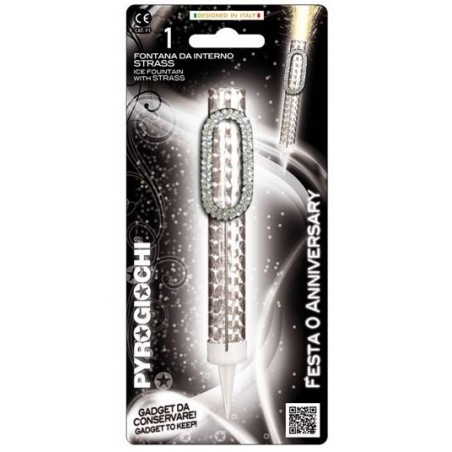 CANDELOTTO TORTA N°0 GLITTER ANNIVERSARY