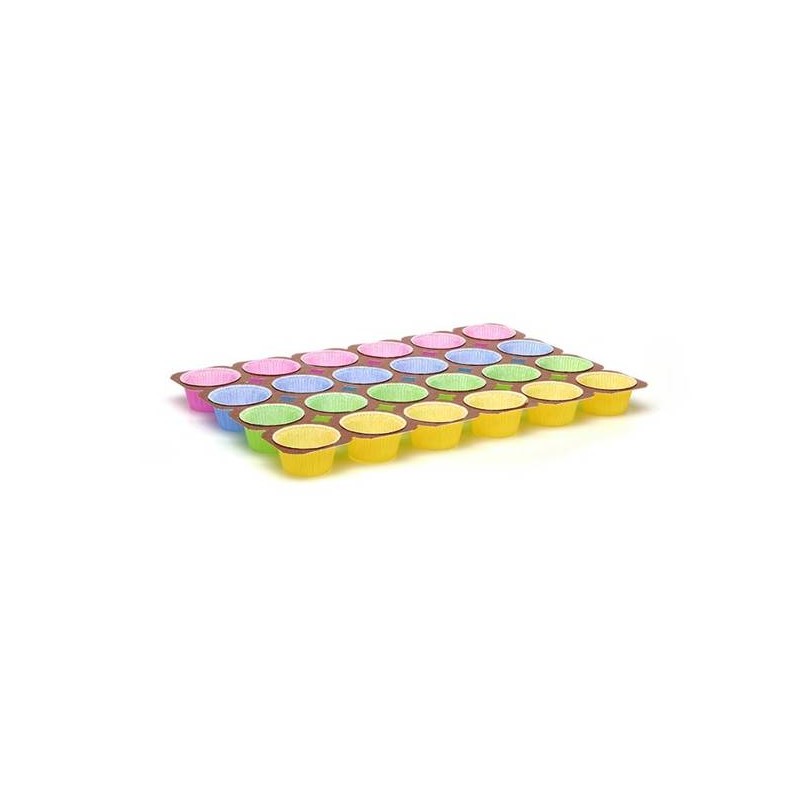 MUFFIN TRAY 24pz 50gr NTS 6x4 2OZ. COLOR