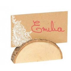 SEGNA POSTO LEGNO MEZZALUNA 6X2cm  senza cartoncino 12pz