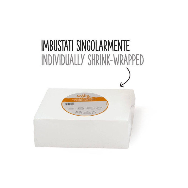 BASE QUADRATO POLISTIROLO 25x25x5cm