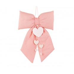 FIOCCO ROSA IMBOTTITO C/CUORI  30x50cm