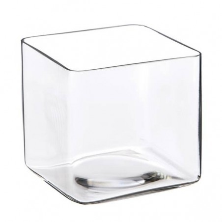 VASO QUADRATO VETRO 16x16x16cm 23151