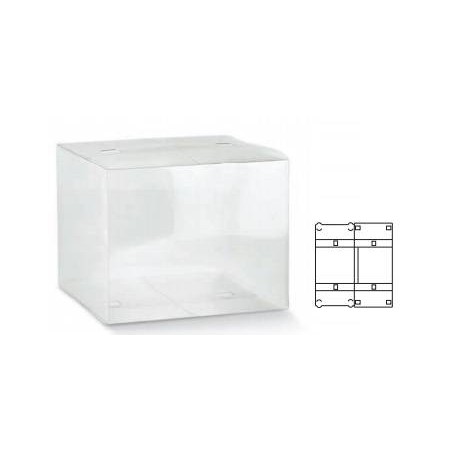 SCATOLA PVC TRASPARENTE CLIP 25x25x40cm