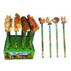 MATITA CON GOMMA AMICI DELLA FORESTA 1pz