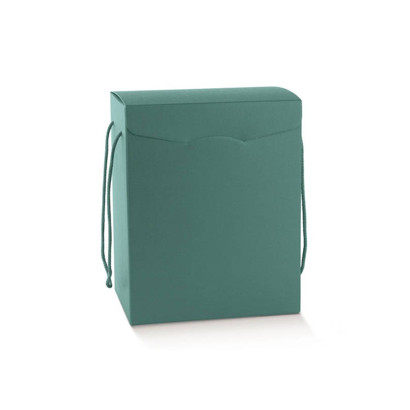 SCATOLA SEGRETO C/CORDINI 28x20x35cm FIBRA VERDE