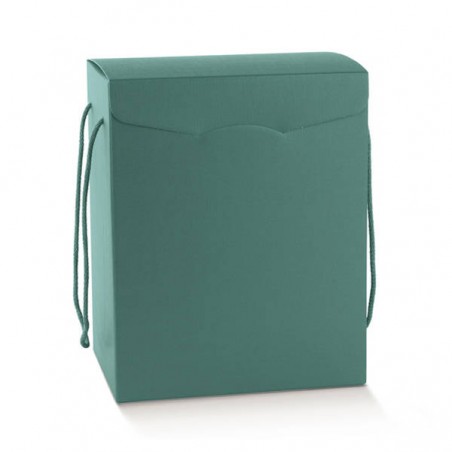 SCATOLA SEGRETO C/CORDINI 28x20x35cm FIBRA VERDE
