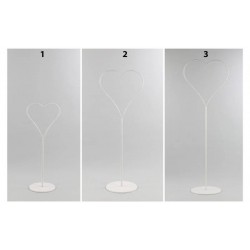 CUORE METALLO BIANCO h.110cm