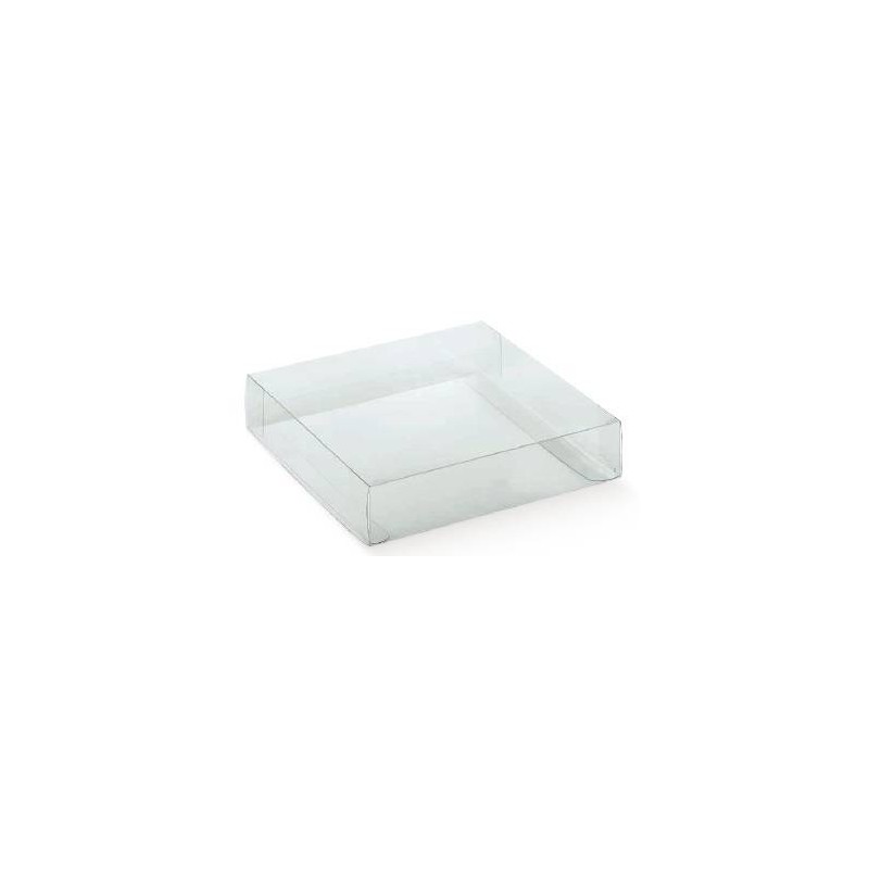 SCATOLA ASTUCCIO PVC TRASPARENTE 10x10x5cm 10pz