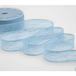 NASTRO VELO LINO mm24x15mt COL.124 BLU CHIARO