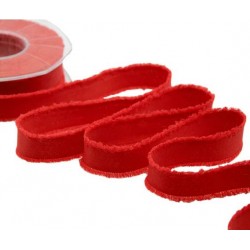 NASTRO SFRANGIATO mm23x15mt COL.31 ROSSO