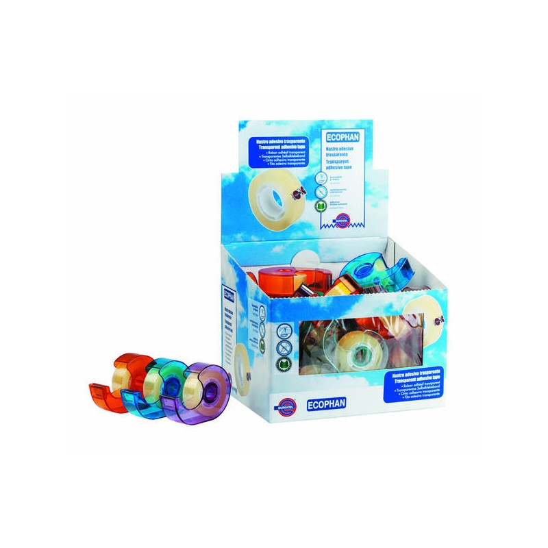 NASTRO ADESIVO mm19x25mt C/DISPLAY KING