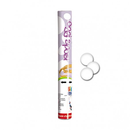 CANNONE OGGI SPOSI CORIANDOLI BIANCHI 30cm