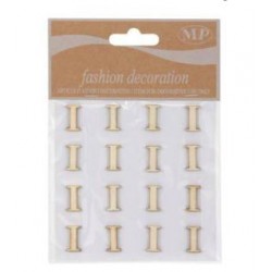 LETTERE 'I' IN LEGNO 10x10cm 16pz