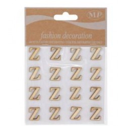 LETTERE 'Z' IN LEGNO 10x10cm 16pz
